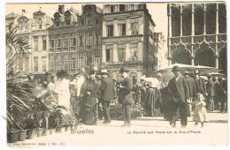 Postkaart / Carte Postale "Bruxelles - Marché Aux Fleurs Sur La Grand Place" - Markten