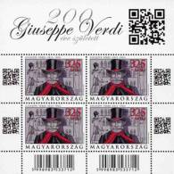 HUNGARY-2013.Full Sheet - Composer Giuseppe Verdi MNH!! New! With QR Code RR!! - Neufs
