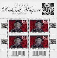 HUNGARY-2013.Full Sheet - Composer Richard Wagner MNH!! New! With QR Code RR!! - Unused Stamps