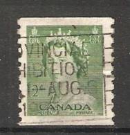 Canada  1953  Queen Elizabeth II  (o) 2c - Roulettes