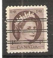 Canada  1954-62  Queen Elizabeth II (o) 1c - Préoblitérés