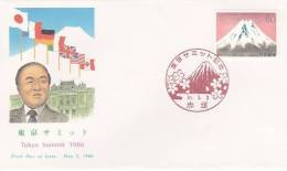 Japan 1986  Tokyo Summit, NCC, FDC - FDC