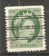 Canada  1954-62  Queen Elizabeth II (o) 2c - Prematasellado