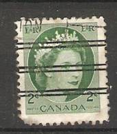 Canada  1954-62  Queen Elizabeth II (o) 2c - Préoblitérés