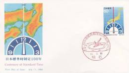 Japan 1986 Centenary Of  The Standard Time, NCC, FDC - FDC