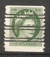 Canada  1954-62  Queen Elizabeth II (o) 2c Coil Stamp - Precancels