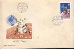 Romania-First Day Cover 1969- Apollo 11 - Europe