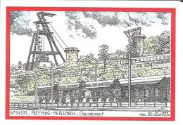 57 - Moselle - FREYMING - MERLEBACH - Chevalement  -  Format  10,4 X 14,7 - Freyming Merlebach