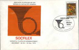 Romania-First Day Cover 1979-Picture Of Stefan Luchian "wild Flowers" - Impresionismo