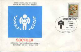 Romania-First Day Cover 1979-Picture Of Stefan Luchian "Scale With Flowers" - Impresionismo