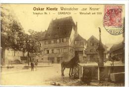 Carte Postale Ancienne Dambach - Oskar Kientz Weinsticher "Zur Krone" - Dambach-la-ville