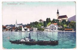 AK Attersee, Oberösterreich, Salzkammergut 1921, Schiff, Navire, Ship - Attersee-Orte