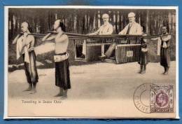 CHINE -- HONG KONG - Travelling In Sedan Chair - Chine (Hong Kong)