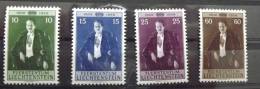 Liechtenstein 1956 YT 309:312 * Traces De Charnières - Unused Stamps