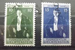 Liechtenstein 1956 YT 309/310 Oblitérés - Gebraucht