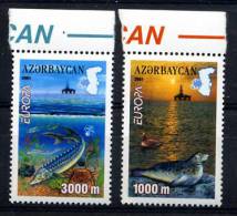 AZERBAIDJAN AZERBAIJAN 2001, EUROPA, PHOQUE CANARD ESTURGEON... 2 Valeurs, Neufs. R1301 - 2001