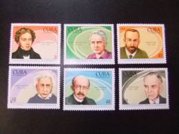 CUBA 1993 CIENTIFICOS FARADEY CURIE EINSTEIN  Yvert 3379 / 3384 ** MNH - Albert Einstein