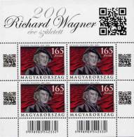 HUNGARY-2013.Full Sheet - Composer Richard Wagner MNH!! New! With QR Code RR!! - Volledige & Onvolledige Vellen