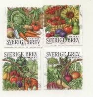Used Stamps Vegetables 2003  From Sweden - Legumbres