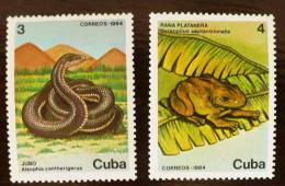 CUBA: Grenouilles, Frog. + Serpent ( Yvert 2577/78) Neufs Sans Charniere. MNH - Kikkers