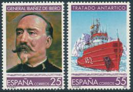 SPAIN 1991, 30th Anniversary Of Antarctic Treaty, Set Of 2v** - Tratado Antártico