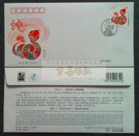 2013-1 CHINA 2013 YEAR OF THE SNAKE FDC - 2010-2019