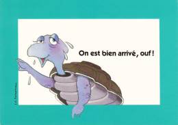 CPM TORTUE DESSIN JC ROUSSEAU ANIMOTS DOUX HUMOUR - Tortugas