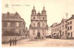 Saint-Hubert (pr.Luxembourg)-1927- L´Eglise Et La Place- Animée- Oblitération (Voir Scan) - Saint-Hubert