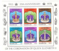 Barbuda 1978 Coronation Of QE II 25 Anniversary S/S MNH - Barbuda (...-1981)