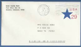 USA 29c, Prepaid Postal Stationary Cover, Used, Oklahoma, 1993, Blue Star - 1981-00