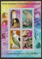 FRENCH ANTARCTIC TERRITORY ANIMALS - Blocchi & Foglietti