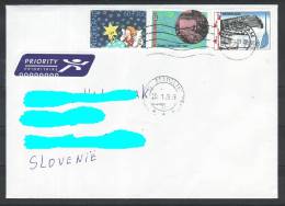D09 Netherlands Traveled Letter Brief ATM Used RARE - Post Service Mistake First Send To Slovakia Bratislava > Slovenia - Brieven En Documenten