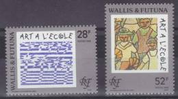 WALLIS Et FUTUNA 1993  --  Poste Yvert  N° 459 - 460 -- Neuf  Sans  Charnière-- L´art à L´école  -- Cote 2,60 €uros --- - Unused Stamps
