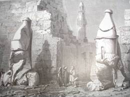 VOYAGE EGYPTE 1860 / LOUQSOR - Stiche & Gravuren