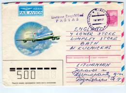 Lithunania -  CCCP Airmail Cover To England - 1990 - Lithuania