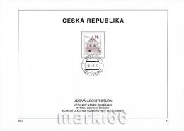 Czech Republic - 2013 - Traditional Architecture - FDS (first Day Sheet) - Nuovi