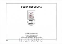 Czech Republic - 2013 - Traditional Architecture - FDS (first Day Sheet) - Ongebruikt