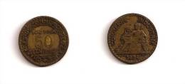 50 Centimes - Chambres De Commerce, 4 Ouvert - Bronze-Aluminium - ETAT TB - 1924 - G 421 - F 191-6 - 50 Centimes