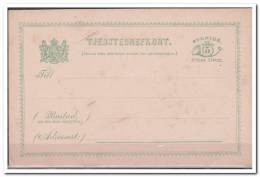 Zweden Tjenstebrefkort Unused - Postwaardestukken