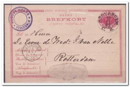 Zweden 1887 Brefkort To Rotterdam - Postwaardestukken