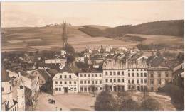 Mlýnický Dvůr Lenzhof Markt Gasthof Zum Goldenen Schwan Grulicher Holzschnitzer 7.8.1925 Gelaufen - Boehmen Und Maehren