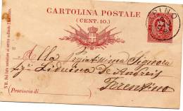 1891 CARTOLINA - Interi Postali