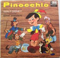 LP WALT DISNEY 33T Disque  Enfant  Pinocchio Sophie DESMARETS EX EX Parfait état - Children