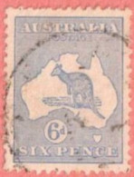 AUS SC #48  1915 Kangaroo And Map  W/slightly Toned Perf @ B, CV $8.75 - Gebruikt