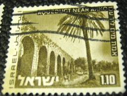 Israel 1971 Aqueduct Near Akko 1.10 - Used - Oblitérés (sans Tabs)