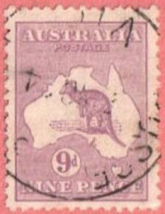 AUS SC #50a  1915 Kangaroo And Map, CV $11.00 - Used Stamps