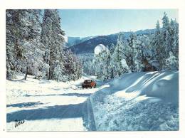 Cp, Midi Pyrénées, Les Pyrénées, La Route Enneigée, écrite - Midi-Pyrénées