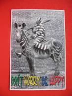 DO"NT WORRY,BE HAPPY,CROATIA STAMPS - Zebras