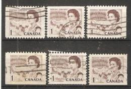 Canada  1967-72 Queen Elizabeth II  Perf. 12 (o) 1c - Timbres Seuls