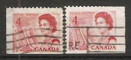 Canada  1967-72 Queen Elizabeth II  Perf. 12 (o) 4c - Francobolli (singoli)